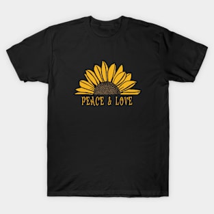 Peace & Love - Sunflower Power T-Shirt